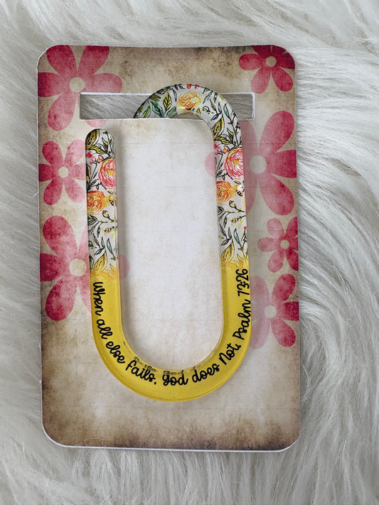 Psalms 73:26 Paper Clip Bookmark