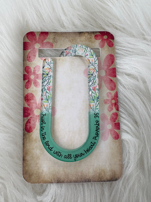 Proverbs 3:5 Paper Clip Bookmark