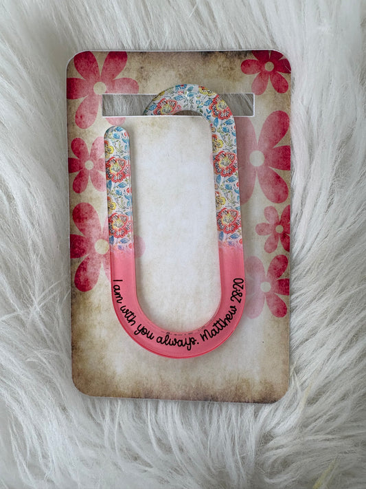 Mathew 28:20 Paper Clip Bookmarks