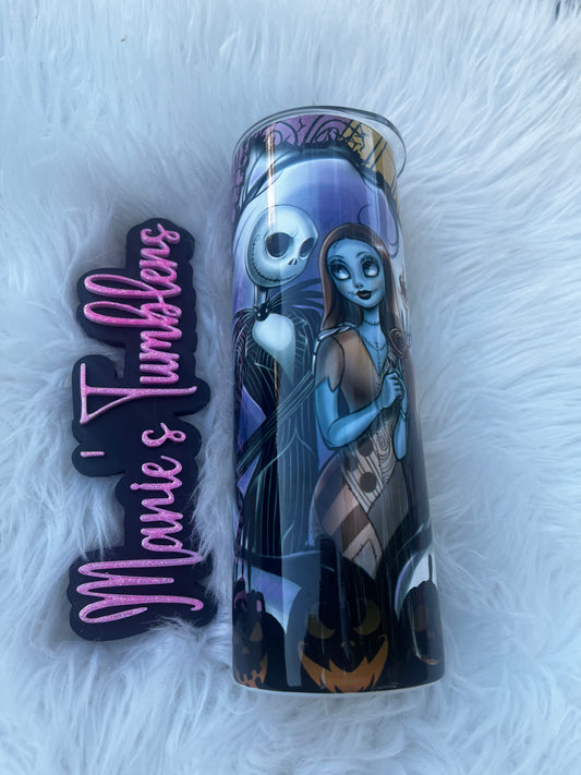 Nightmare Before Christmas Jack & Sally 20 oz Tumbler